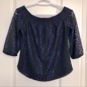 Dynamite Half sleeve short cut blouse